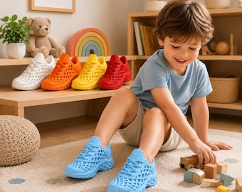 3D gedruckte Kinderschuhe, flexible TPU-Kleinkindschuhe, leichte atmungsaktive Kinderschuhe, bunte kundenspezifische Kinderschuhe, Geburtstagsgeschenk
