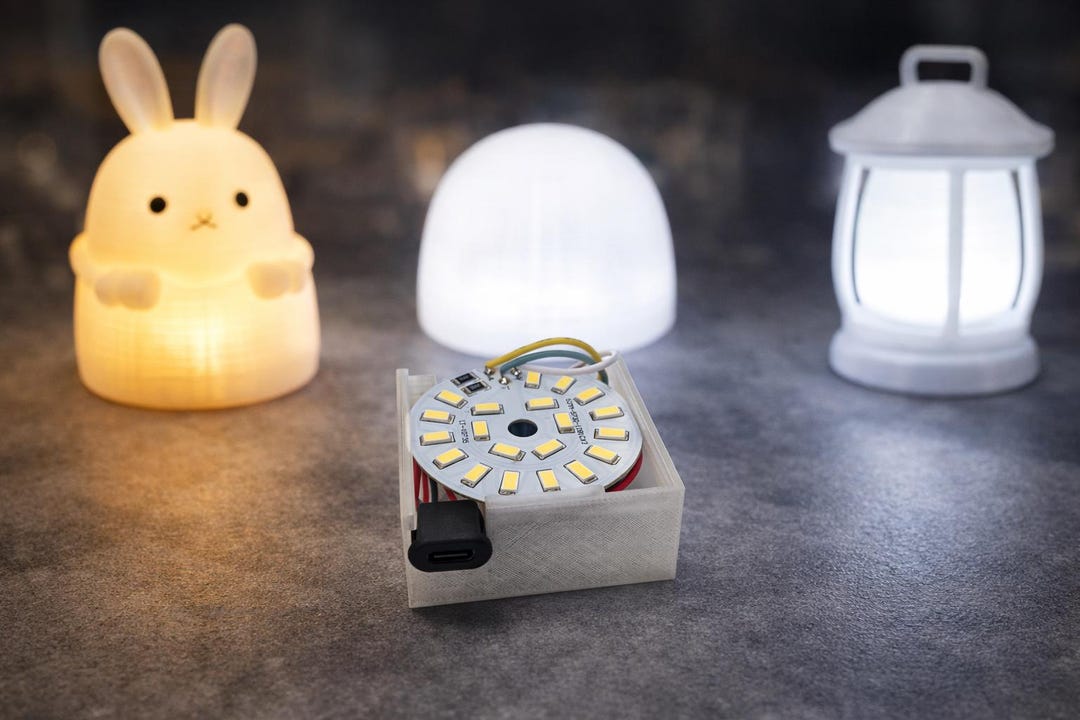 Mini LED Light Module for Models, USB Rechargeable Model Lighting ...