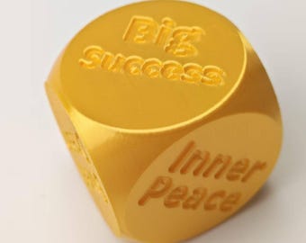 Personalisierter Affirmationswürfel, benutzerdefinierte positiver Wortwürfel, 3D gedrucktes Motivationsgeschenk