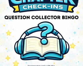 Question Collector|Chapter Check-In Bingo|Reading Activity for Grades 3-5