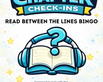 Read Between The Lines|Chapter Check-In Bingo|Reading Activity for Grades 3-5