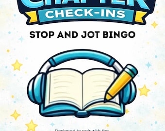 Stop and Jot|Chapter Check-In Bingo|Reading Activity for Grades 3-5