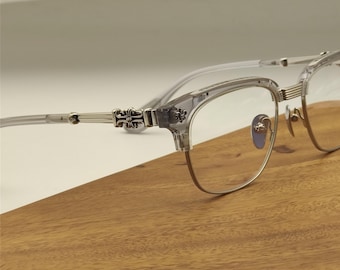 Silver Titanium Frame Glasses,Ray Light Glasses,stylish Frame in Multiple Colors,trendy Glasses,punk Sunglasses,beach Sunglasses