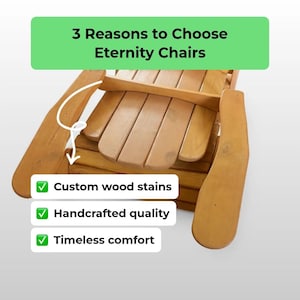 Custom Stained Adirondack Chair| Handcrafted Wooden Outdoor Chair| Personalized Patio, Deck & Fire Pit Seating