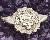 3D pin High Polished Shiny Nickel "Wings Spread Bright" Grateful Dead inspired hat pin LE 100