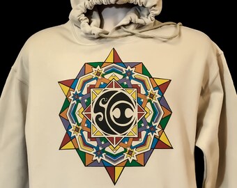 SCI Rainbow Looking Glass- Gildan Hoodie Limited print-| Zen | Boho | Hippie | Jamband Clothing - String Cheese Incident Tribute Pullover
