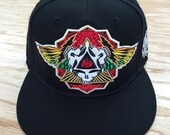 One left... 7 1/8 size Wings Spread Bright Fitted Hats + grateful Dead hats + mongo arts lids