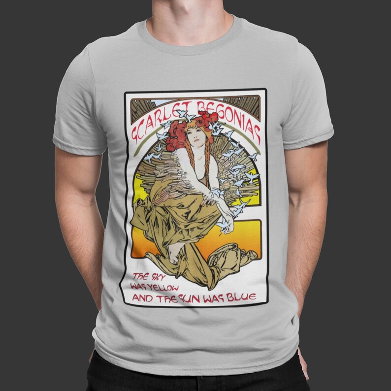 scarlet begonias t shirt