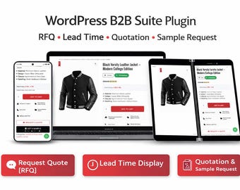WordPress B2B Suite Plugin – RFQ, Lead Time, Sample Request & Quotation System