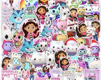 50pc Dollhouse Funny Manga Sticker Pack | Waterproof Vinyl Anime Decals for Kindle & Laptops, Phone, Water Bottle | Humorous Fan Art Bundle