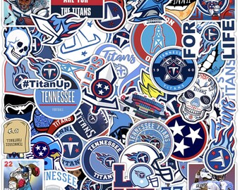 50pc Tennessee Sticker Pack | Waterproof Vinyl Football Decals | Bold Sports Aesthetic Graphics for Laptop, Phone, & Water Bottles, Luggage