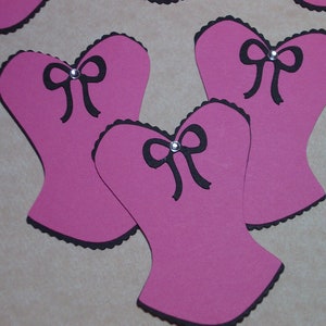 2.5&quot; Corset Die Cut/Embellishment-Set of 12