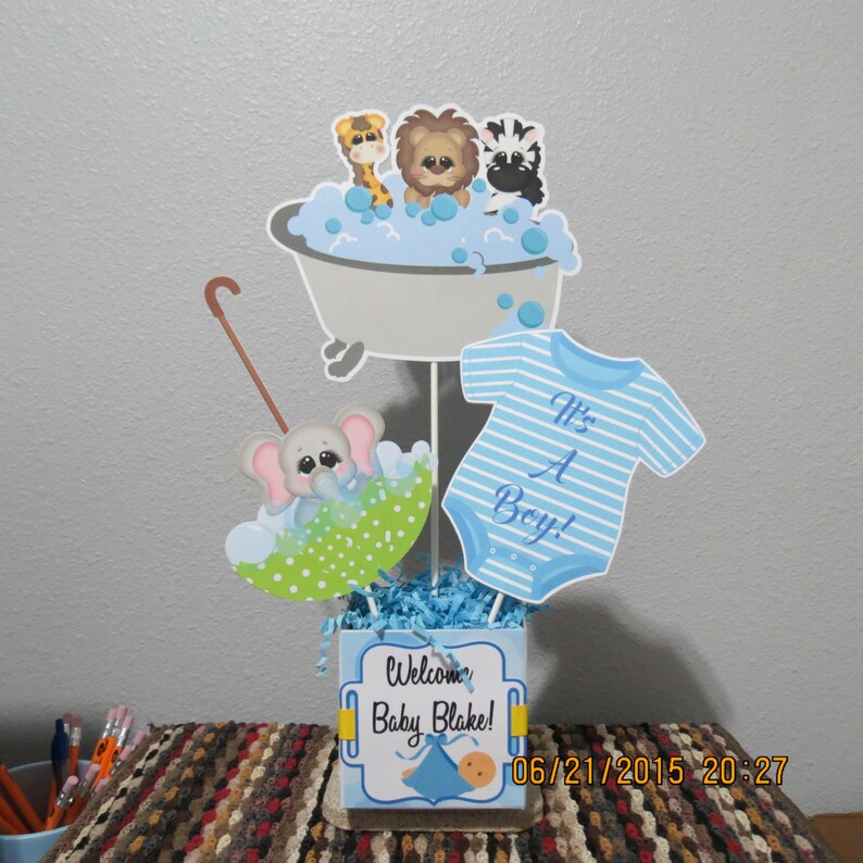 It's a Boy Centerpiece Etsy