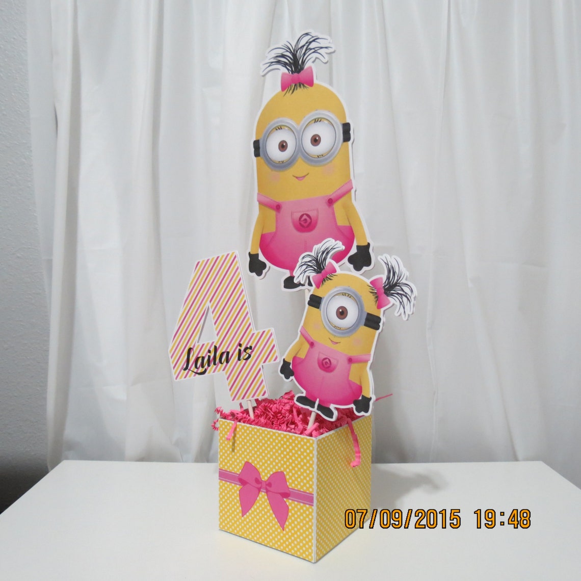 Girl Minion Centerpiece Etsy