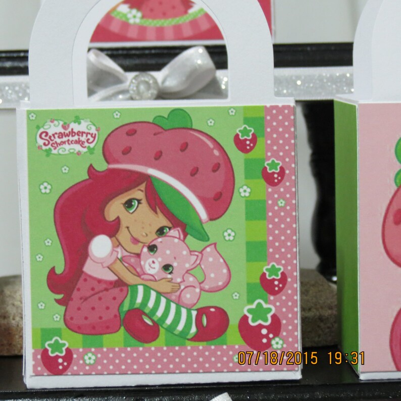Strawberry Shortcake Favor/treat/gift Bags set of 12 Size Etsy