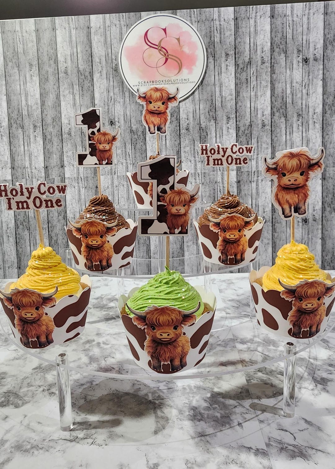 Highland Cow Party Supplies - Popcorn Boxen & Taschen Für Geburtstagsdeko