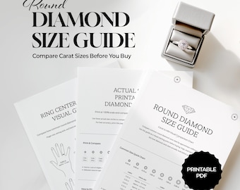 Round Diamond Size Guide | Carat to MM Visual Chart (PDF Download)