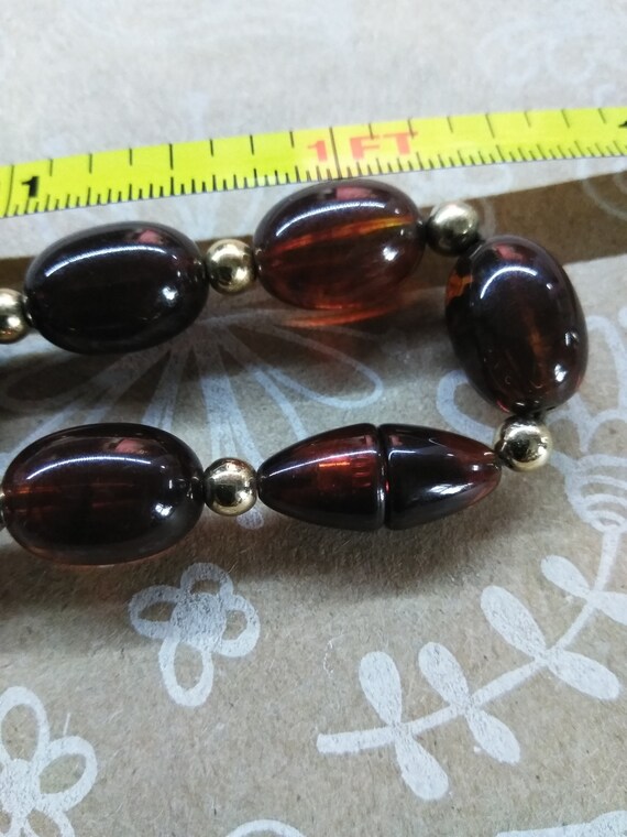 Thermoset Root Beer Lucite Beads Gem