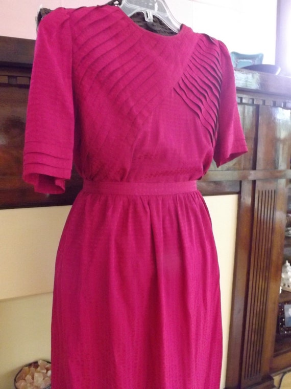 Vintage 100% Silk Two-Piece Dress Vintage Size 12 - image 5