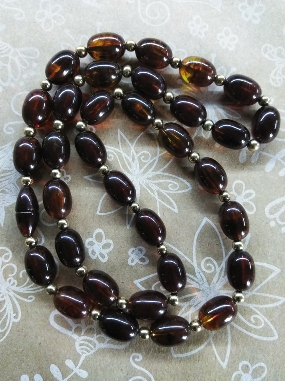 Thermoset Root Beer Lucite Beads Gem