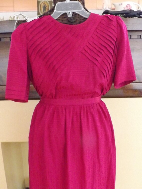 Vintage 100% Silk Two-Piece Dress Vintage Size 12 - image 4