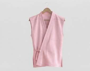 Custom Sleeveless Karate Gi – Soft Cotton Pink Martial Arts Outfit