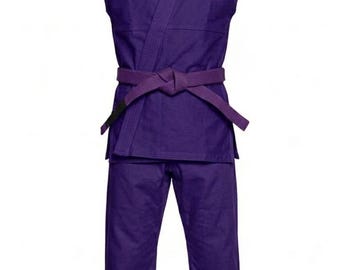 Purple Sleeveless Karate Gi | Lightweight Martial Arts Uniform