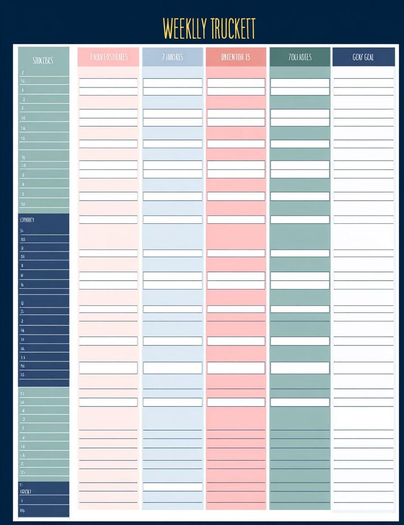 Weekly Budget Tracker| Instant Download PNG - Etsy