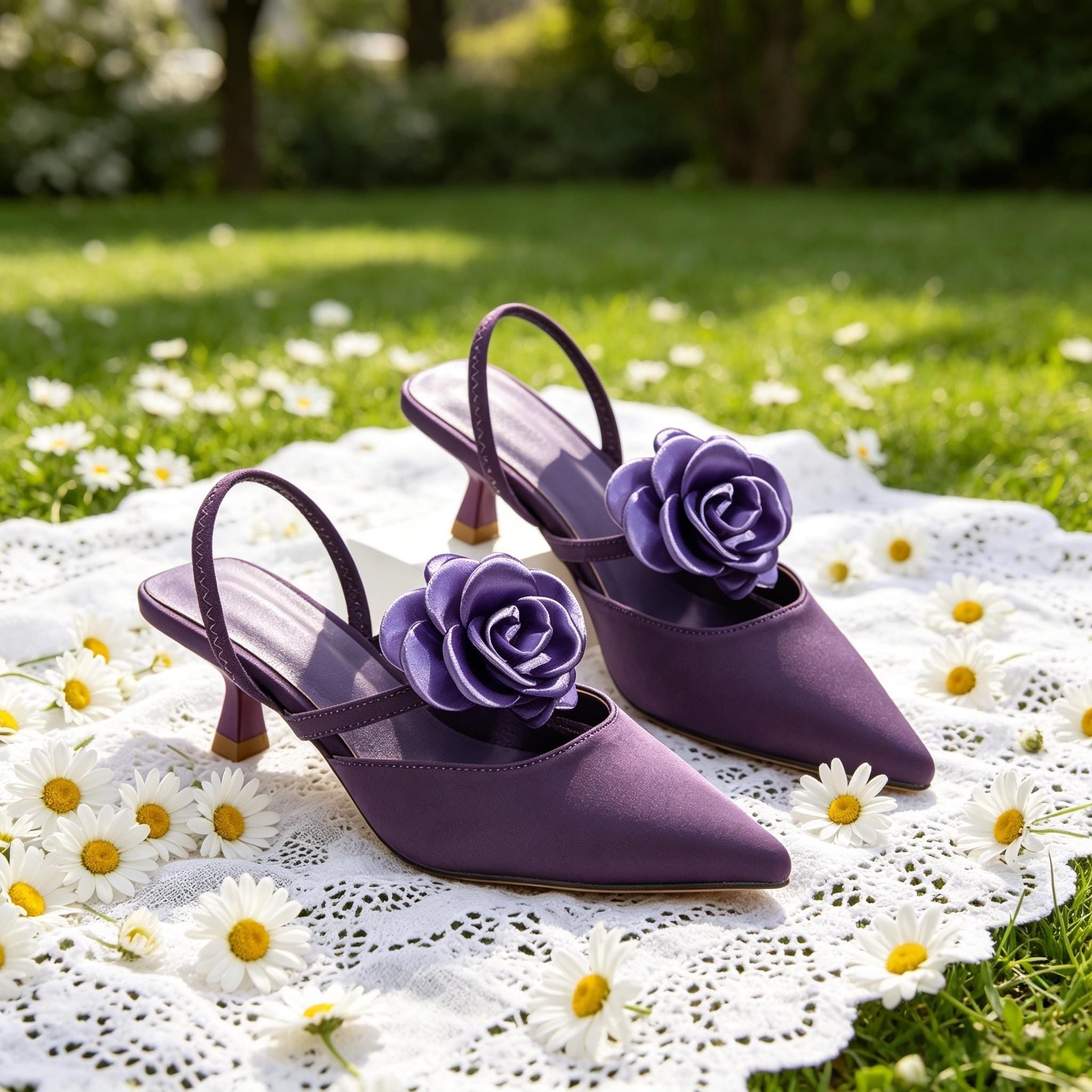 Low Heel Cheap Purple Pumps Elegant Purple Satin Low Heel Women Pumps Sexy Pointed Toe High Low Heel Cheap Purple Pumps Elegant Purple Satin Low Heel Women Pumps Sexy Pointed Toe High