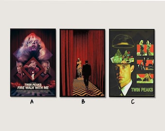 Póster de la película Twin Peaks Fire Walk with Me, arte mural cinematográfico, impresión en lienzo para decoración del hogar (sin marco)