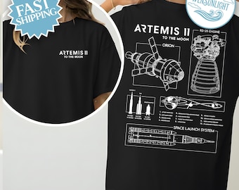 Artemis II For All Humanity Shirt, NASA Rocket Shirt