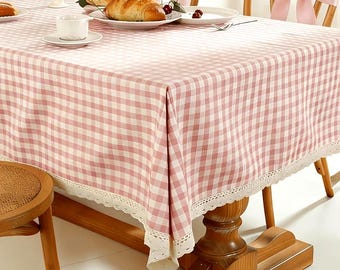 Schöne und Frische Tischdecke, Valentinstag Karierte Tischdecke, Restaurant, Küche, Picknick, Hochzeit, Dekoration Tischdecke