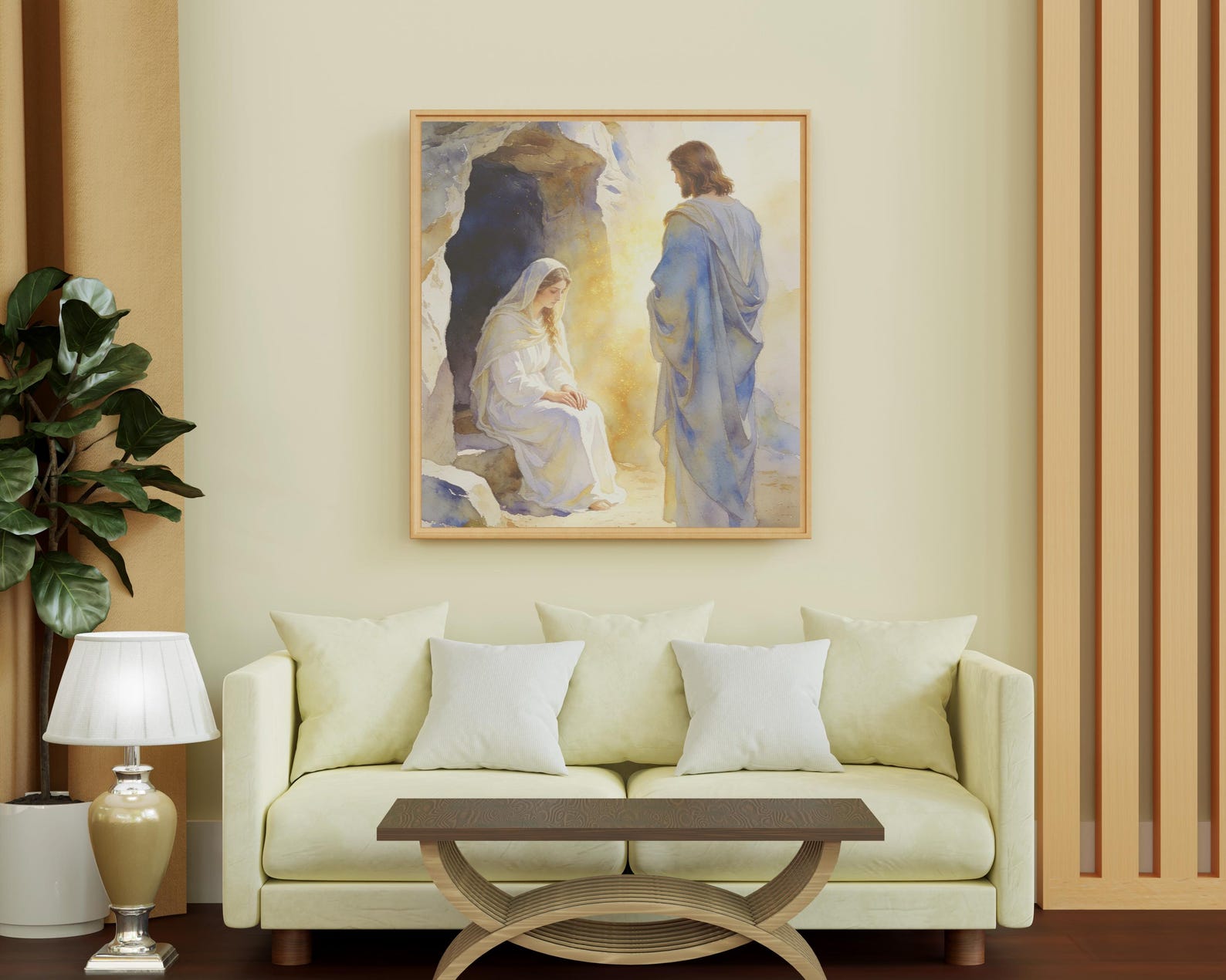 Jesus Appears to Mary Magdalene Wall Art: Resurrection Print (300 DPI ...