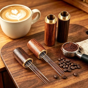 Personalized Wooden Espresso WDT Tool, Engraved Coffee Stirrer, Portable Barista Accessory