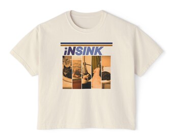 Insink Vintage Cat Panels tee | Women's Boxy Tee