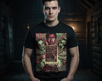 Evil Dead Collage T-Shirt | Horror, Psychedelisch, Retro VHS Poster