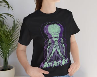 Martian Ack! Ack! Ack! T-Shirt / Grafica fantascientifica di Marte / Bella Canvas