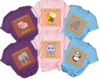 Preschool Shirt Personalized back to school Grade T-Shirt, Pre-K Kindergarten Graphic Tee, First Day of School Outfit