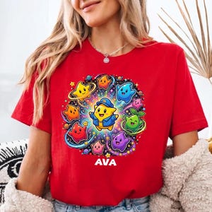 Personalized Super Mario Galaxy Shirts, Mario Galaxy Movie All Characters Shirts, Family Matching Tee immagine 4