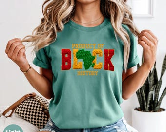 Camiseta con colores cómodos del Mes de la Historia Afroamericana, camisa del orgullo africano