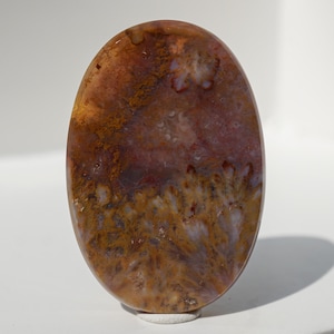 Yellow Plume Agate Cabochon | Floral Plume Pattern | Scenic Plume Gemstone | Artisan Jewelry Supply