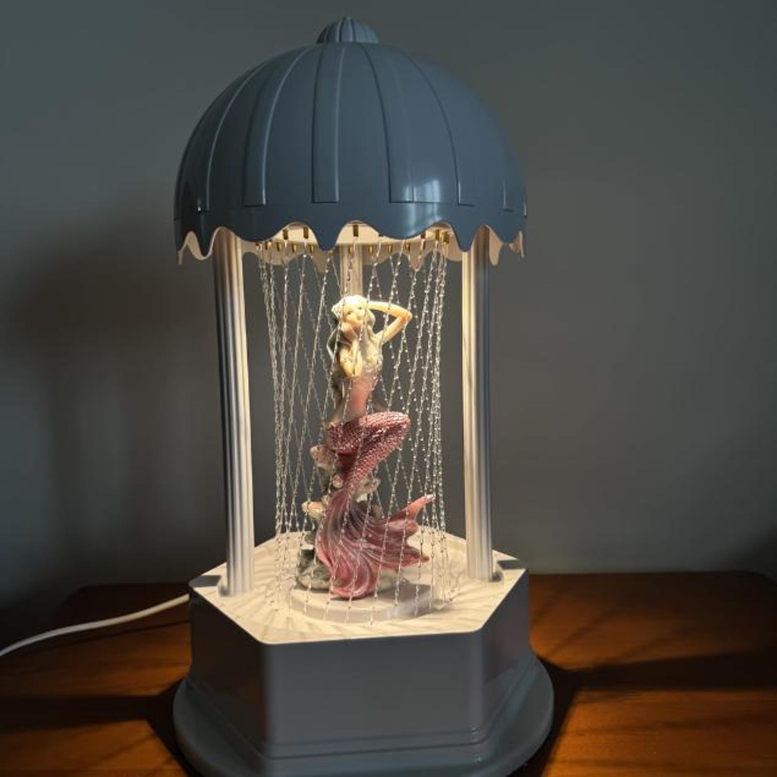 Pink Mermaid Rain Lamp