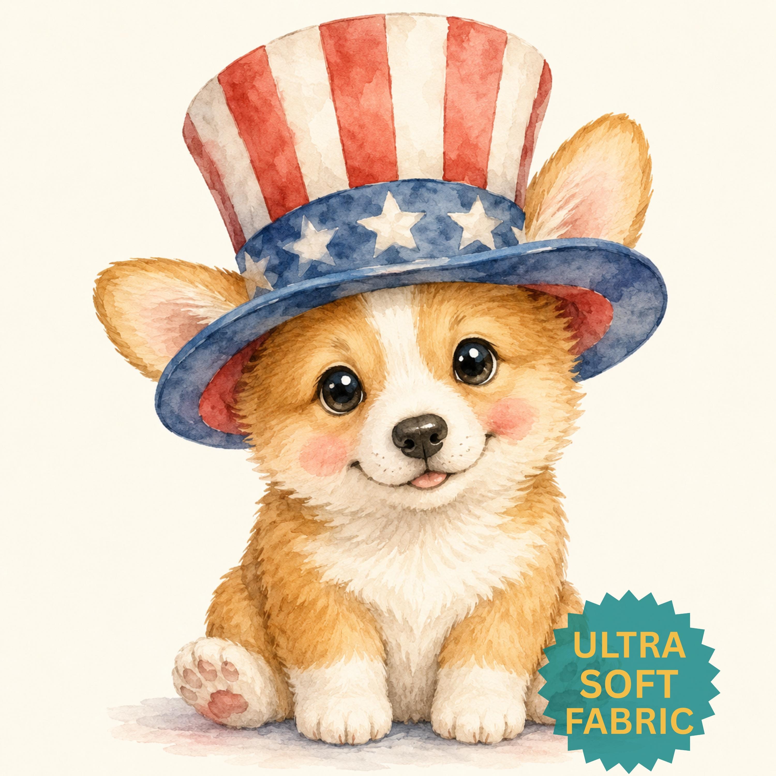 Corgi fabric panel - Etsy 日本