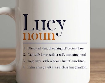 Personalized Name Definition Mug, Mug for Coworker & Work Bestie, Office Birthday Gift, Employee Appreciation Gifts For Friend, Besties