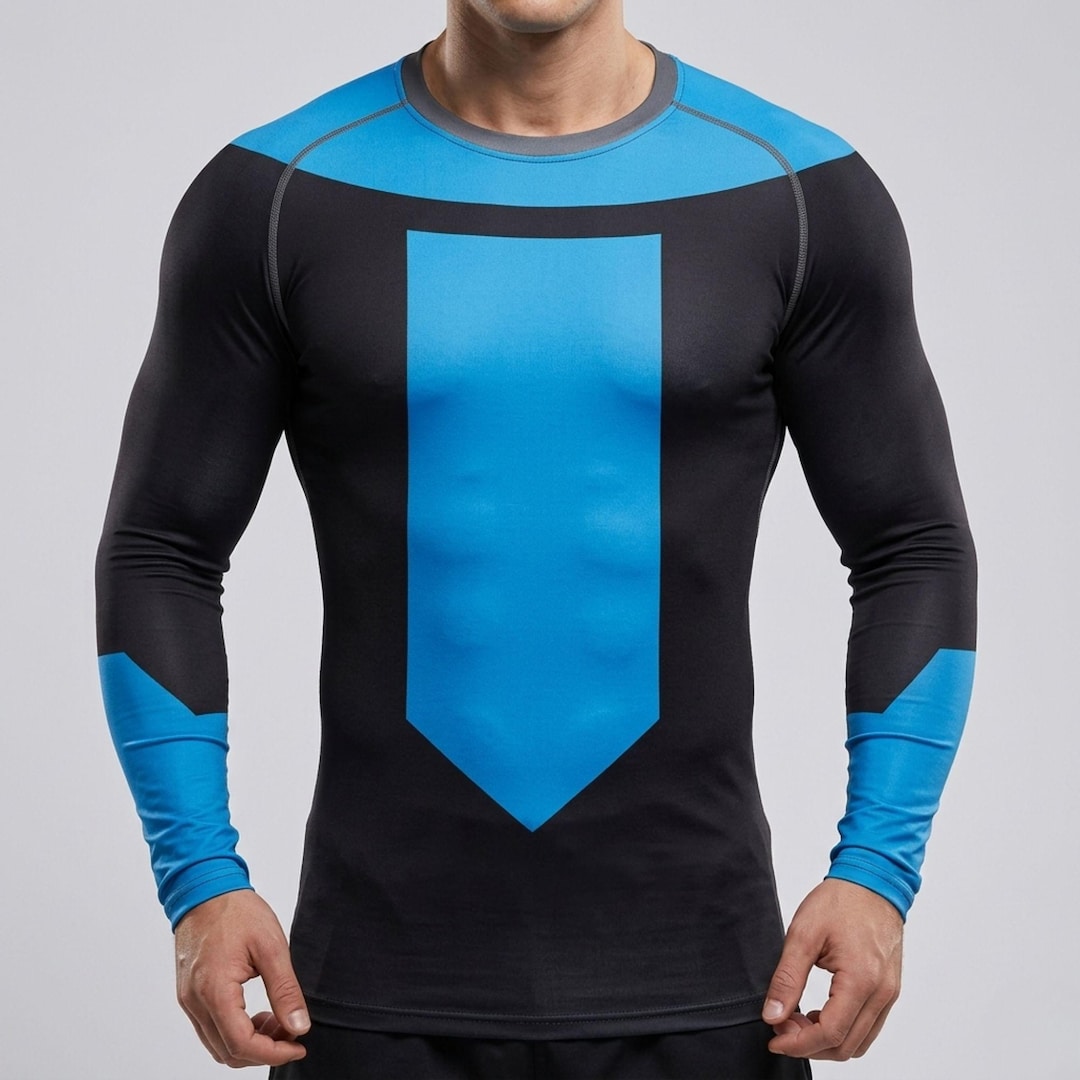 Invincible Viltrumite Rash Guard Shirt, Anime Superhero Compression Top ...