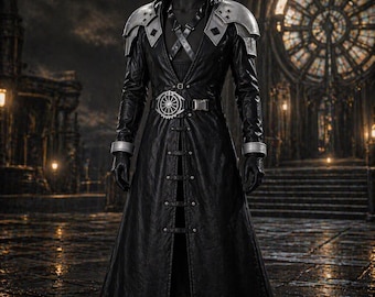 Costume cosplay di Sephiroth di Final Fantasy VII Rebirth, abito da cattivo di FF7, costume anime di Halloween, completo cosplay da uomo