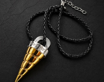 Anime Core Drill Necklace | Anime Pendant Necklace | Cosplay Jewelry | Anime Inspired Gift for Anime Lovers & Otaku Fans |Anime Jewelry Gift