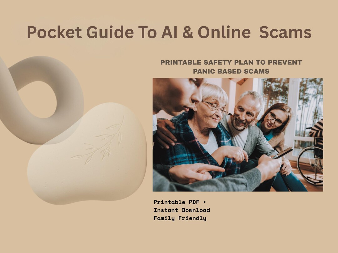 Onlin Scams Guide.pdf Pocket Guide to AI and Online Scams (printable PDF) - Etsy