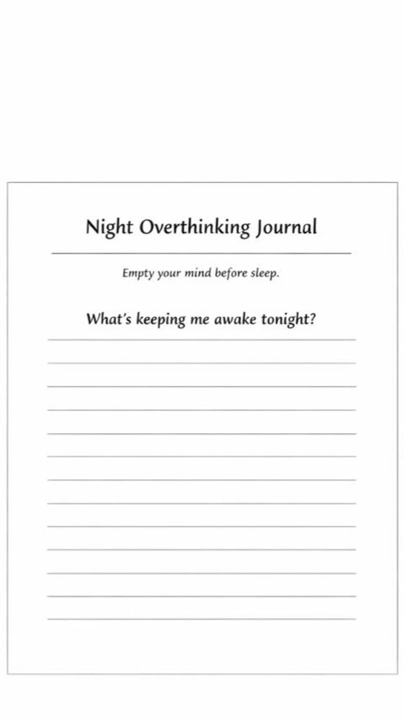 Sleep Reset Routine Printable PDF | Night Routine Planner | Bedtime ...