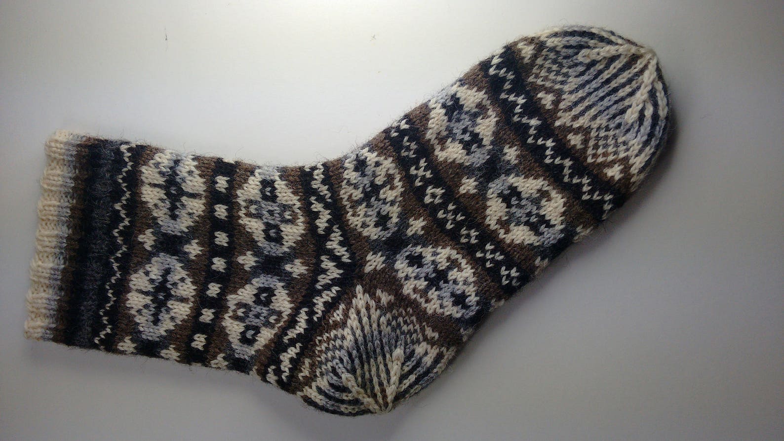 Traditional Fair Isle Sock Pattern - Etsy